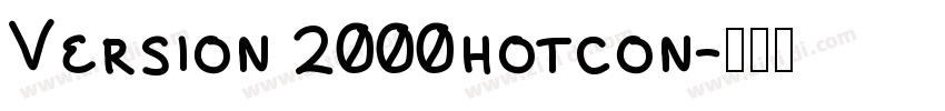 Version 2000hotcon字体转换